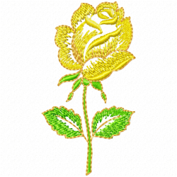 Flowers And Tree Embroidery Design 10